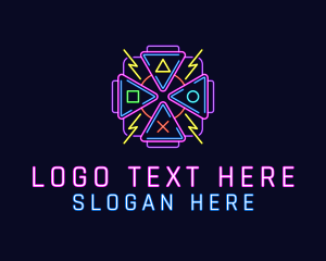 Game Vlog - Arcade Gaming Console logo design