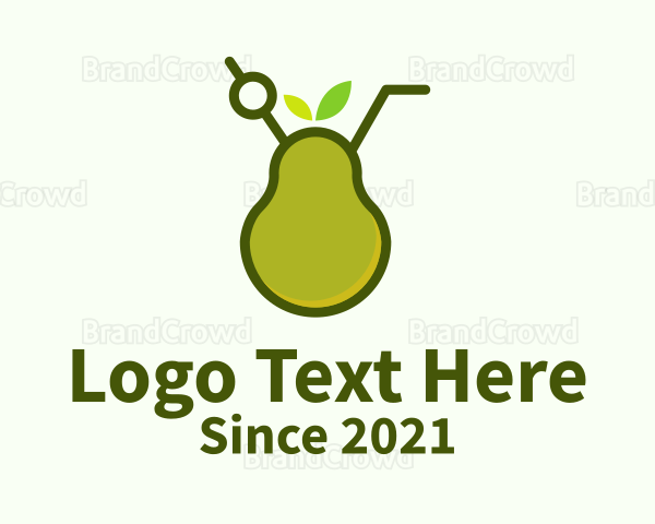Organic Pear Smoothie Logo
