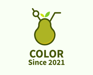 Avocado - Organic Pear Smoothie logo design