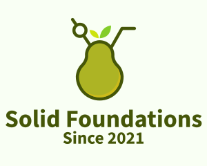 Juice Stand - Organic Pear Smoothie logo design