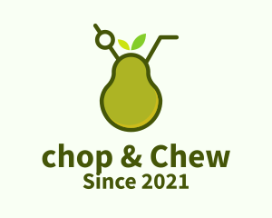 Pear - Organic Pear Smoothie logo design