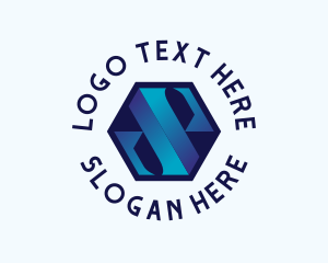 Modern Hexagon Gradient logo design