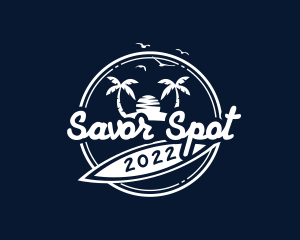 Summer Island Surf  logo design