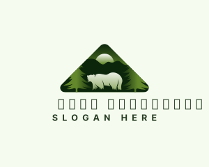 Camping - Bear Nature Park logo design