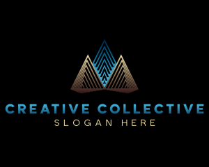 Creative Studio Pyramid logo design