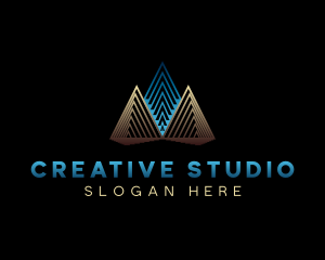 Creative Studio Pyramid logo design