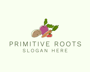 Vegetable Plant Farm logo design