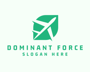 Eco Travel Airplane Transportation logo design