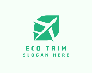 Eco Travel Airplane Transportation logo design