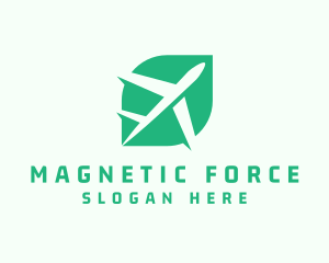 Eco Travel Airplane Transportation logo design