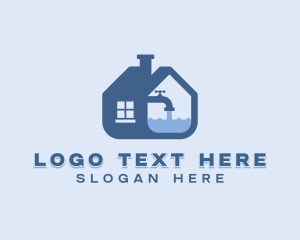 Water Faucet Plumbing Logo