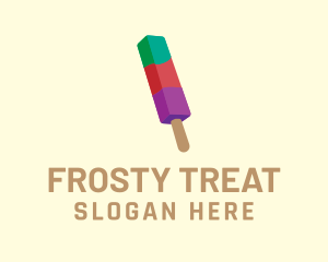 Popsicle - Colorful Frozen Popsicle logo design