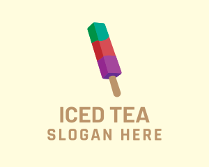 Colorful Frozen Popsicle logo design