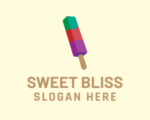 Colorful Frozen Popsicle logo design