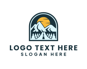 Badge - Mountain Road Adventure logo design