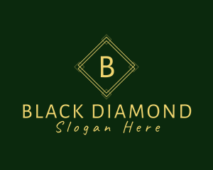 Geometric Luxury Diamond Boutique logo design