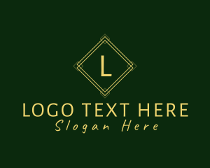 Shop - Geometric Luxury Diamond Boutique logo design