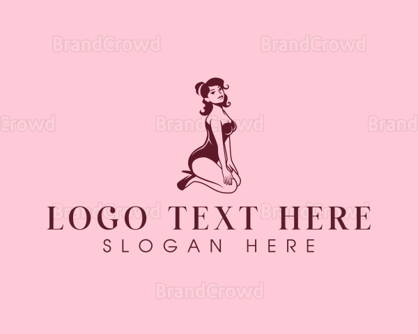 Lady Pinup Woman Logo