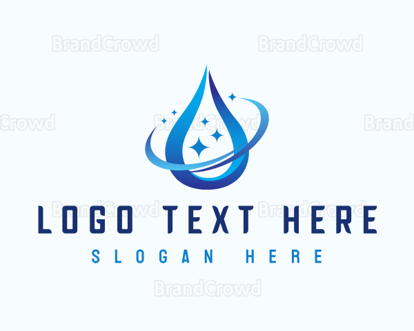 Water Droplet Plumbing Logo