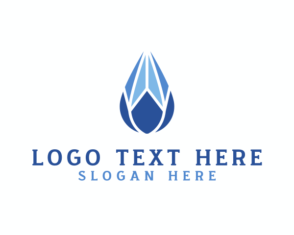 Personal - Crystal Diamond Droplet logo design