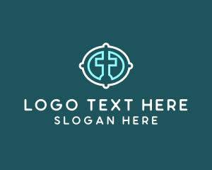 Symbolic - Christian Cross Badge logo design