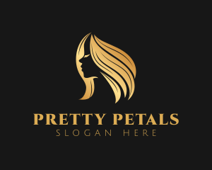 Gold Hair Salon logo design