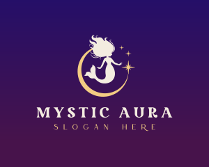 Mystic Mermaid Moon logo design