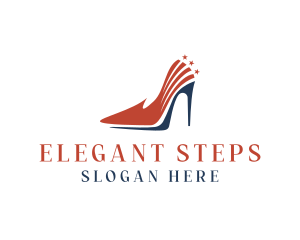 Feminine Stilettos Shoes logo design