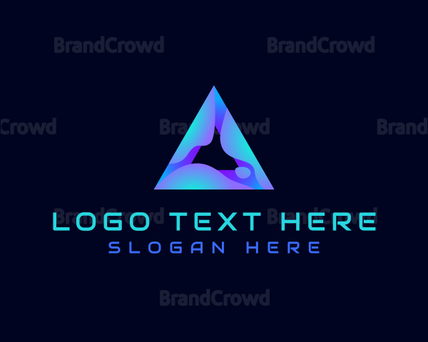 Creative Media Pyramid Triangle Logo