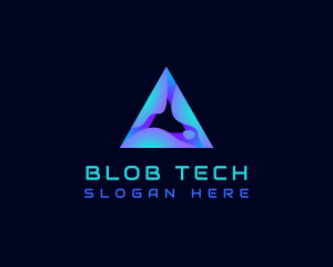 Blob - Creative Media Pyramid Triangle logo design