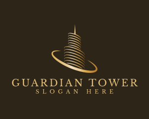 Premium Skyscraper Tower logo design