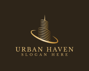 Premium Skyscraper Tower logo design