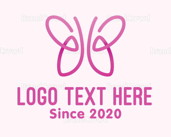 Pink Butterfly Lungs Logo