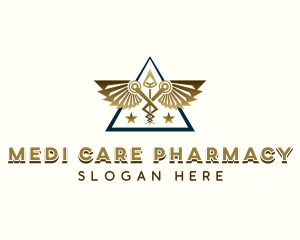 Caduceus Medical Pharmacy logo design