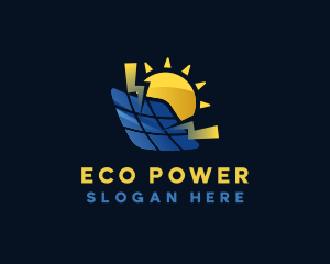 Renewable Energy - Energy Solar Panel logo design