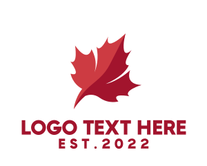 Sovereign - Canadian Leaf Flag logo design