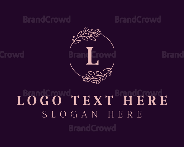 Natural Elegant Floral Logo