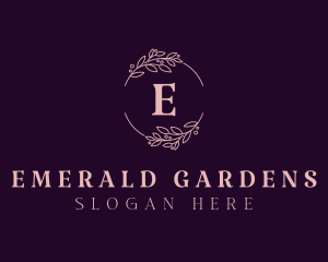 Natural Elegant Floral logo design