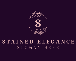 Natural Elegant Floral logo design