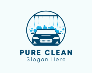 Clean Car Wash Sprinkler  logo design