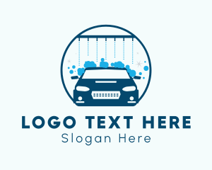Sedan - Clean Car Wash Sprinkler logo design