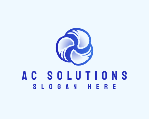 Ac - Fan Air Conditioning logo design