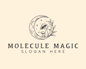 Magic Mushroom Moon logo design