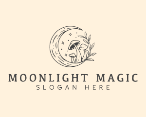 Magic Mushroom Moon logo design