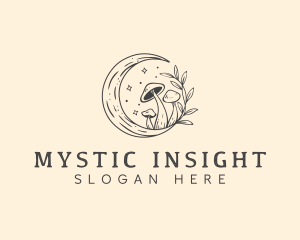 Magic Mushroom Moon logo design