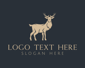 Horns - Outdoor Forest Deer logo design