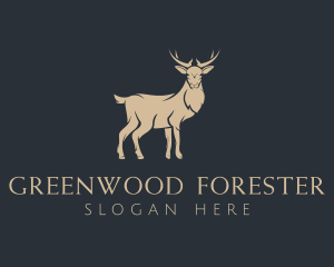 Outdoor Forest Deer logo design