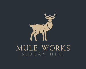 Mule - Outdoor Forest Deer logo design