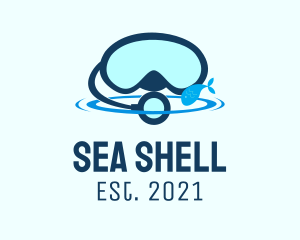 Sea Fish Snorkeling logo design