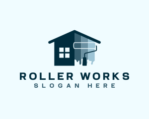 Roller - House Paint Roller logo design